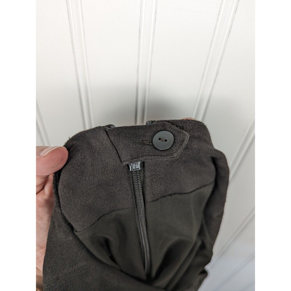 J.Jill Women's Brown Faux Suede Zip Up Skirt Size 12 Lined Soft Straight Classic - Picture 10 of 10